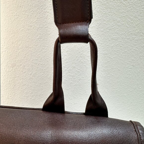 Vintage Coach Suspender Bag 9490, in Mocha Leather, Pre serial NYC early 70s - Picture 6 of 15